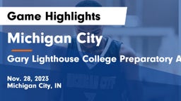 Michigan City  vs Gary Lighthouse College Preparatory Academy Game Highlights - Nov. 28, 2023