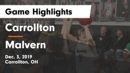 Carrollton  vs Malvern Game Highlights - Dec. 3, 2019