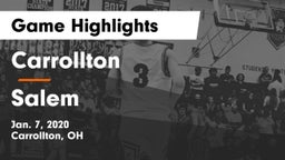 Carrollton  vs Salem  Game Highlights - Jan. 7, 2020