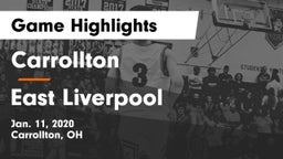 Carrollton  vs East Liverpool  Game Highlights - Jan. 11, 2020