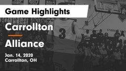 Carrollton  vs Alliance  Game Highlights - Jan. 14, 2020