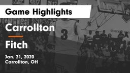 Carrollton  vs Fitch  Game Highlights - Jan. 21, 2020