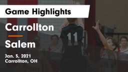 Carrollton  vs Salem  Game Highlights - Jan. 5, 2021