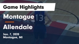 Montague  vs Allendale  Game Highlights - Jan. 7, 2020
