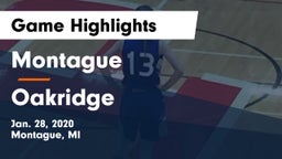 Montague  vs Oakridge  Game Highlights - Jan. 28, 2020