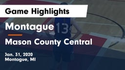 Montague  vs Mason County Central  Game Highlights - Jan. 31, 2020