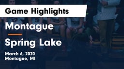 Montague  vs Spring Lake  Game Highlights - March 6, 2020