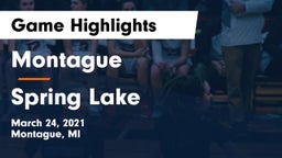 Montague  vs Spring Lake  Game Highlights - March 24, 2021