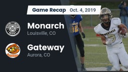 Recap: Monarch  vs. Gateway  2019