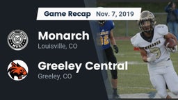 Recap: Monarch  vs. Greeley Central  2019