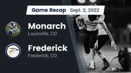 Recap: Monarch  vs. Frederick  2022