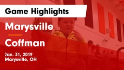 Marysville  vs Coffman  Game Highlights - Jan. 31, 2019