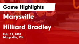 Marysville  vs Hilliard Bradley  Game Highlights - Feb. 21, 2020