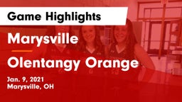 Marysville  vs Olentangy Orange  Game Highlights - Jan. 9, 2021
