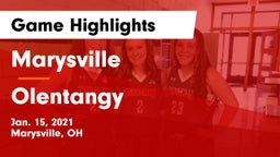 Marysville  vs Olentangy  Game Highlights - Jan. 15, 2021
