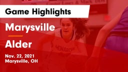 Marysville  vs Alder  Game Highlights - Nov. 22, 2021