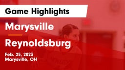 Marysville  vs Reynoldsburg  Game Highlights - Feb. 25, 2023