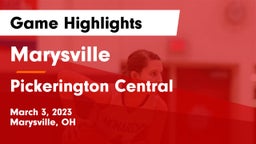 Marysville  vs Pickerington Central  Game Highlights - March 3, 2023