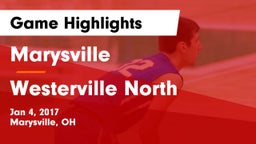 Marysville  vs Westerville North  Game Highlights - Jan 4, 2017