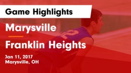 Marysville  vs Franklin Heights  Game Highlights - Jan 11, 2017