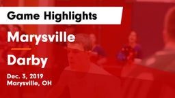 Marysville  vs Darby  Game Highlights - Dec. 3, 2019