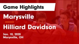 Marysville  vs Hilliard Davidson  Game Highlights - Jan. 10, 2020