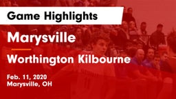 Marysville  vs Worthington Kilbourne  Game Highlights - Feb. 11, 2020