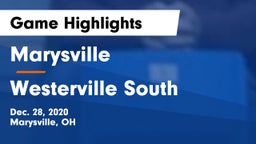Marysville  vs Westerville South  Game Highlights - Dec. 28, 2020