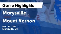 Marysville  vs Mount Vernon  Game Highlights - Dec. 22, 2021