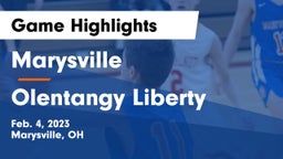 Marysville  vs Olentangy Liberty  Game Highlights - Feb. 4, 2023