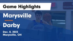 Marysville  vs Darby  Game Highlights - Dec. 8, 2023