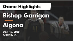 Bishop Garrigan  vs Algona  Game Highlights - Dec. 19, 2020