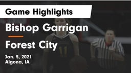 Bishop Garrigan  vs Forest City  Game Highlights - Jan. 5, 2021