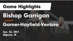 Bishop Garrigan  vs Garner-Hayfield-Ventura  Game Highlights - Jan. 26, 2021