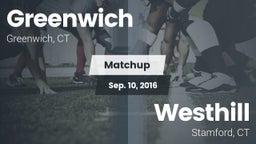 Matchup: Greenwich High vs. Westhill  2016