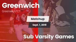 Matchup: Greenwich High vs. Sub Varsity Games 2018