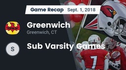 Recap: Greenwich  vs. Sub Varsity Games 2018