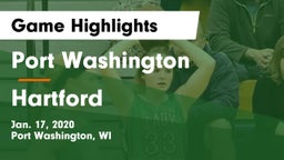 Port Washington  vs Hartford  Game Highlights - Jan. 17, 2020