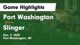 Port Washington  vs Slinger  Game Highlights - Dec. 3, 2020