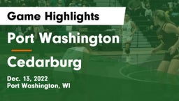 Port Washington  vs Cedarburg  Game Highlights - Dec. 13, 2022