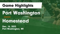 Port Washington  vs Homestead  Game Highlights - Dec. 16, 2022