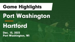 Port Washington  vs Hartford  Game Highlights - Dec. 15, 2023