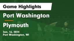 Port Washington  vs Plymouth  Game Highlights - Jan. 16, 2024
