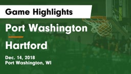 Port Washington  vs Hartford  Game Highlights - Dec. 14, 2018