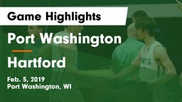 Port Washington  vs Hartford  Game Highlights - Feb. 5, 2019