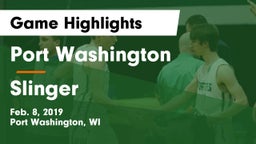 Port Washington  vs Slinger  Game Highlights - Feb. 8, 2019