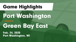 Port Washington  vs Green Bay East  Game Highlights - Feb. 24, 2020