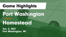 Port Washington  vs Homestead  Game Highlights - Jan. 5, 2021