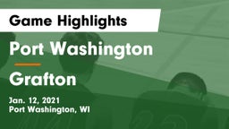 Port Washington  vs Grafton  Game Highlights - Jan. 12, 2021