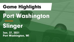 Port Washington  vs Slinger  Game Highlights - Jan. 27, 2021